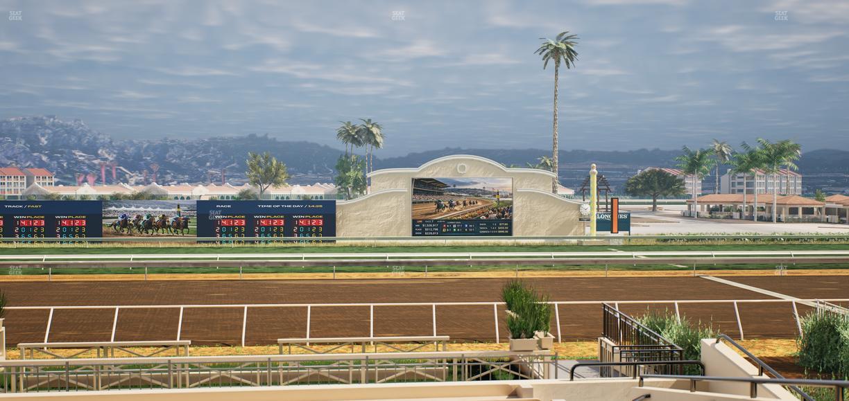 Del Mar Thoroughbred Club - Section Stretch Run Box 9 A Lvl 2 Seat View