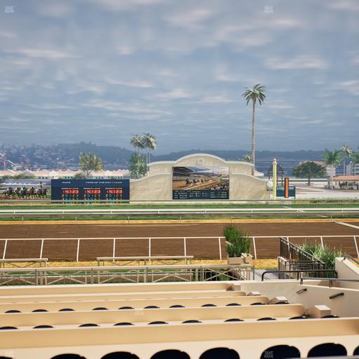 Del Mar Thoroughbred Club - Section Stretch Run Box 9 A Lvl 2 Seat View