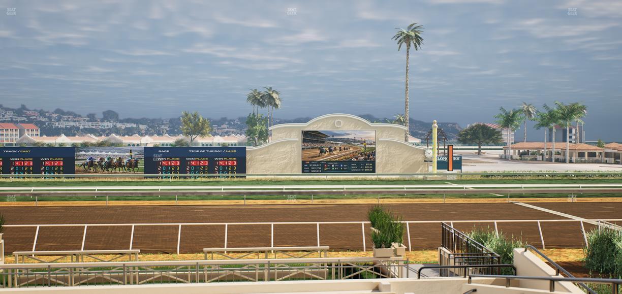Del Mar Thoroughbred Club - Section Stretch Run Box 9 A Lvl 2 Seat View