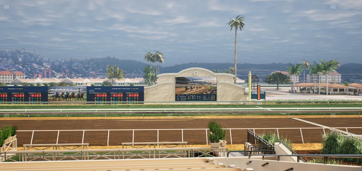 Del Mar Thoroughbred Club - Section Stretch Run Box 9 B Lvl 2 Seat View