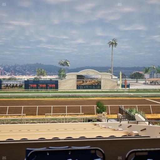 Del Mar Thoroughbred Club - Section Stretch Run Box 9 B Lvl 2 Seat View
