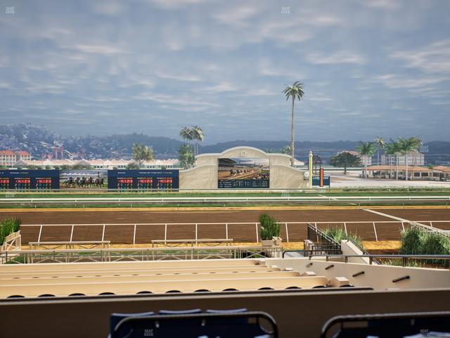 Del Mar Thoroughbred Club - Section Stretch Run Box 9 B Lvl 2 Seat View