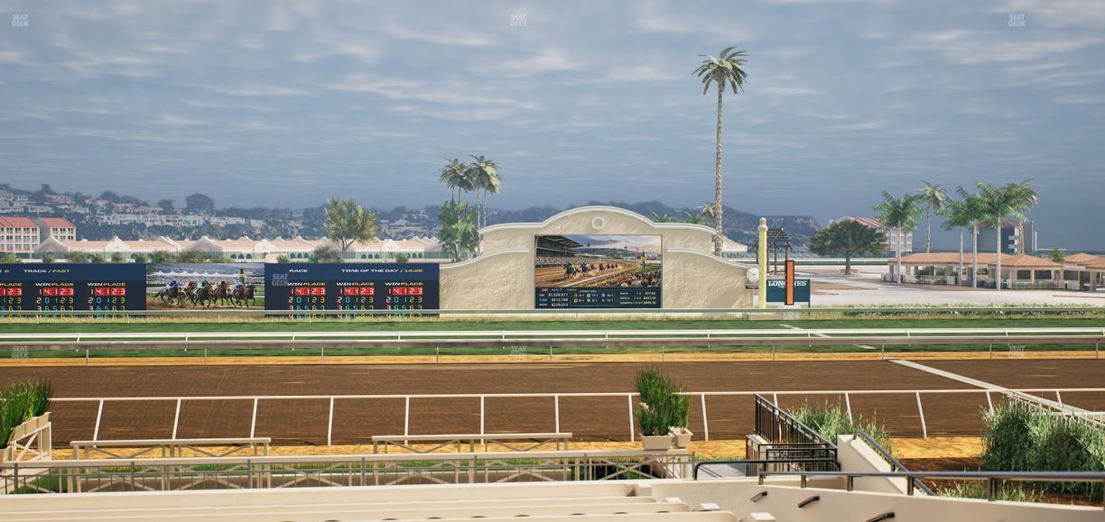 Del Mar Thoroughbred Club - Section Stretch Run Box 9 B Lvl 2 Seat View