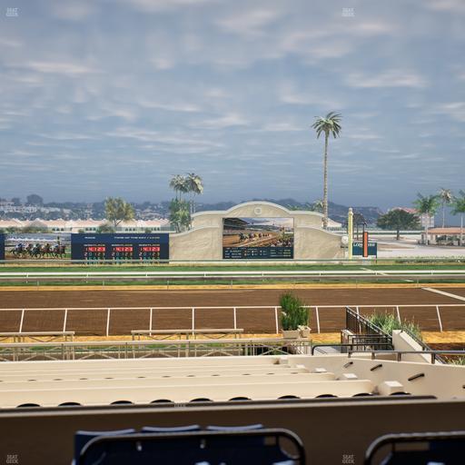 Del Mar Thoroughbred Club - Section Stretch Run Box 9 B Lvl 2 Seat View