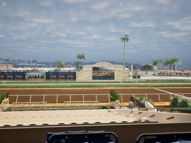 Del Mar Thoroughbred Club - Section Stretch Run Box 9 B Lvl 2 Seat View