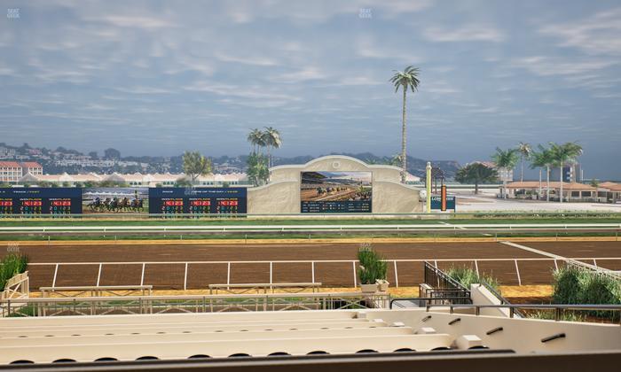 Del Mar Thoroughbred Club - Section Stretch Run Box 9 B Lvl 2 Seat View