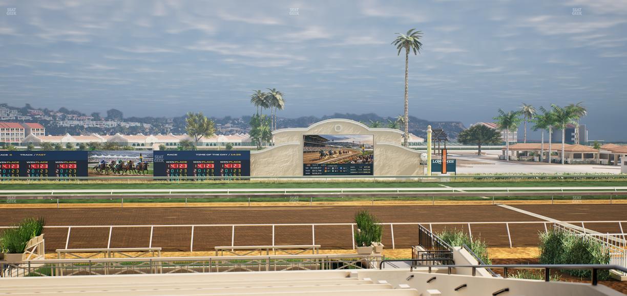 Del Mar Thoroughbred Club - Section Stretch Run Box 9 C Lvl 2 Seat View