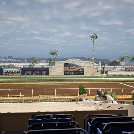 Del Mar Thoroughbred Club - Section Stretch Run Box 9 C Lvl 2 Seat View