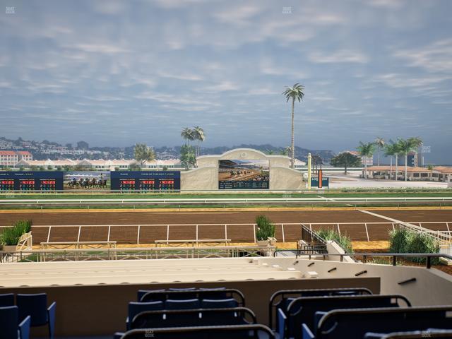 Del Mar Thoroughbred Club - Section Stretch Run Box 9 C Lvl 2 Seat View