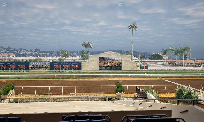 Del Mar Thoroughbred Club - Section Stretch Run Box 9 C Lvl 2 Seat View