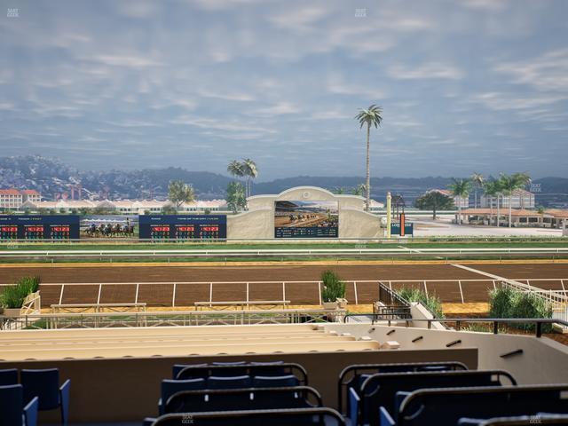 Del Mar Thoroughbred Club - Section Stretch Run Box 9 C Lvl 2 Seat View