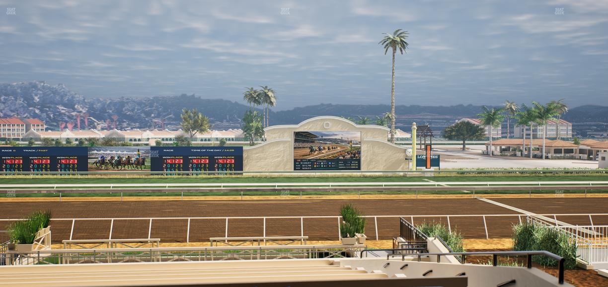 Del Mar Thoroughbred Club - Section Stretch Run Box 9 D Lvl 2 Seat View