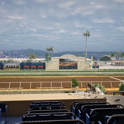 Del Mar Thoroughbred Club - Section Stretch Run Box 9 D Lvl 2 Seat View