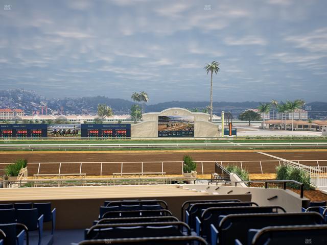 Del Mar Thoroughbred Club - Section Stretch Run Box 9 D Lvl 2 Seat View