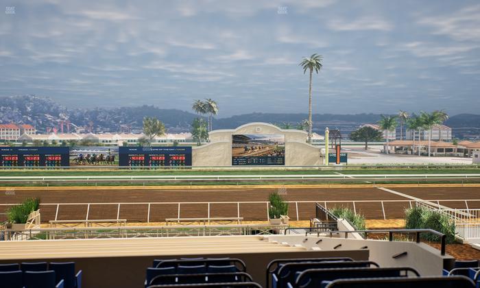 Del Mar Thoroughbred Club - Section Stretch Run Box 9 D Lvl 2 Seat View