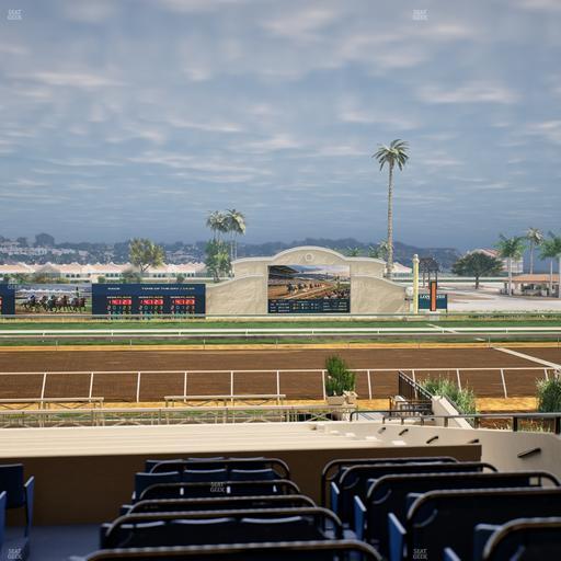 Del Mar Thoroughbred Club - Section Stretch Run Box 9 D Lvl 2 Seat View