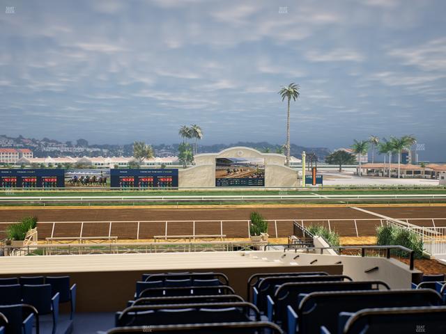 Del Mar Thoroughbred Club - Section Stretch Run Box 9 D Lvl 2 Seat View