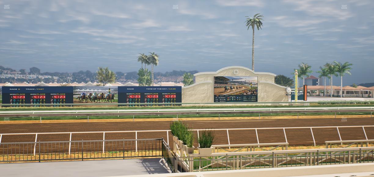 Del Mar Thoroughbred Club - Section Stretch Run Box 9 E Lvl 1 Seat View