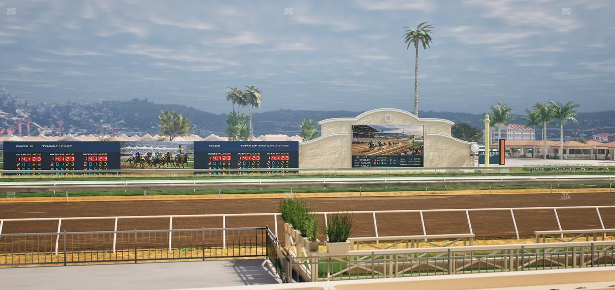 Del Mar Thoroughbred Club - Section Stretch Run Box 9 E Lvl 1 Seat View