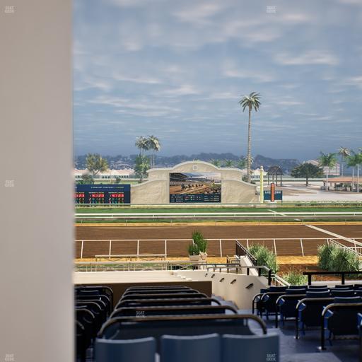 Del Mar Thoroughbred Club - Section Stretch Run Box 9 E Lvl 3 Seat View