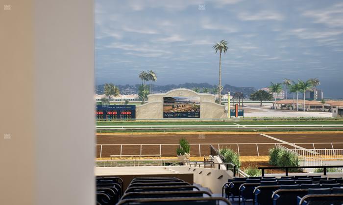 Del Mar Thoroughbred Club - Section Stretch Run Box 9 E Lvl 3 Seat View
