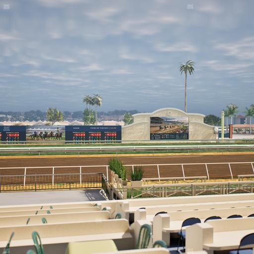 Del Mar Thoroughbred Club - Section Stretch Run Box 9 F Lvl 1 Seat View