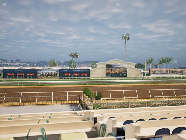 Del Mar Thoroughbred Club - Section Stretch Run Box 9 F Lvl 1 Seat View