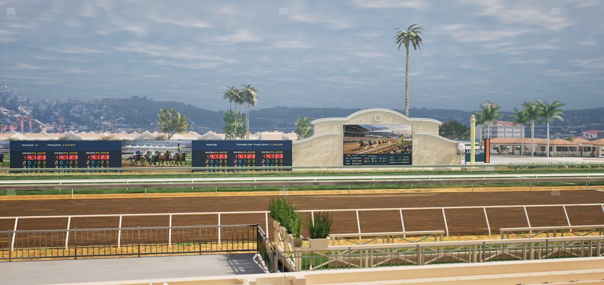 Del Mar Thoroughbred Club - Section Stretch Run Box 9 F Lvl 1 Seat View