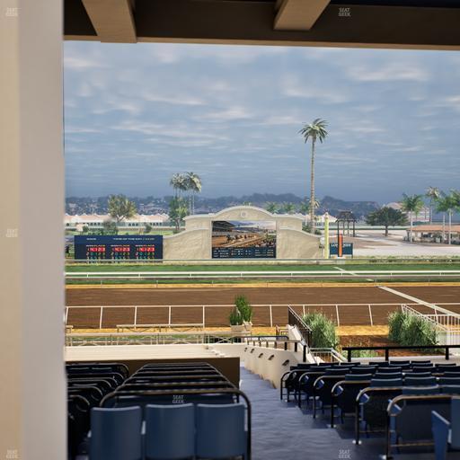 Del Mar Thoroughbred Club - Section Stretch Run Box 9 F Lvl 3 Seat View
