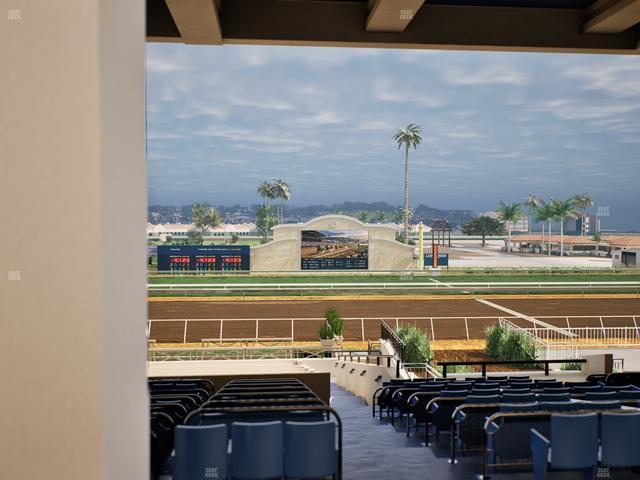 Del Mar Thoroughbred Club - Section Stretch Run Box 9 F Lvl 3 Seat View