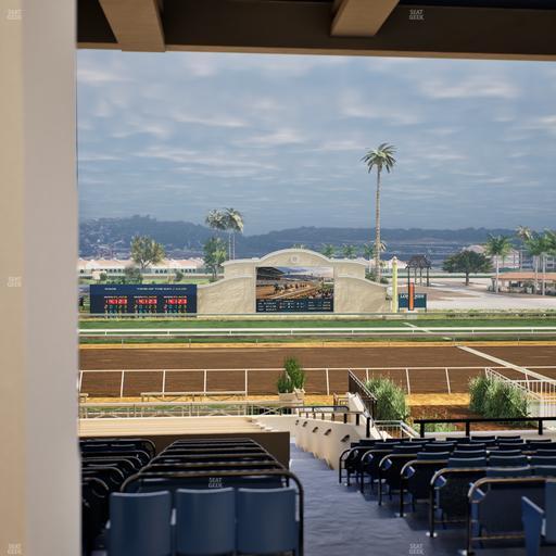 Del Mar Thoroughbred Club - Section Stretch Run Box 9 F Lvl 3 Seat View