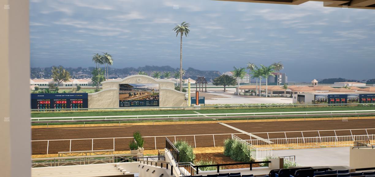 Del Mar Thoroughbred Club - Section Stretch Run Box 9 G Lvl 3 Seat View