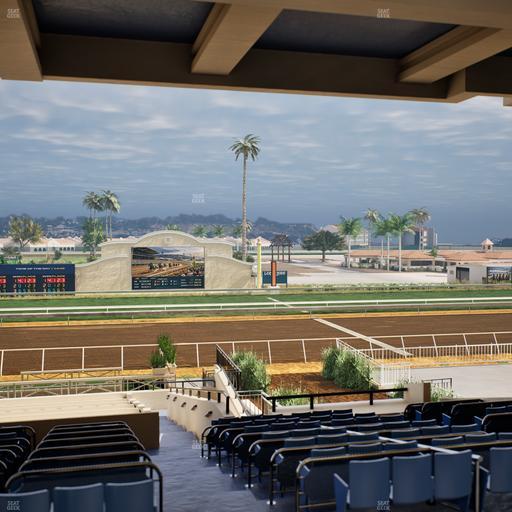 Del Mar Thoroughbred Club - Section Stretch Run Box 9 G Lvl 3 Seat View