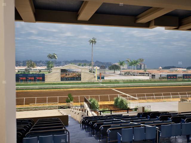Del Mar Thoroughbred Club - Section Stretch Run Box 9 G Lvl 3 Seat View