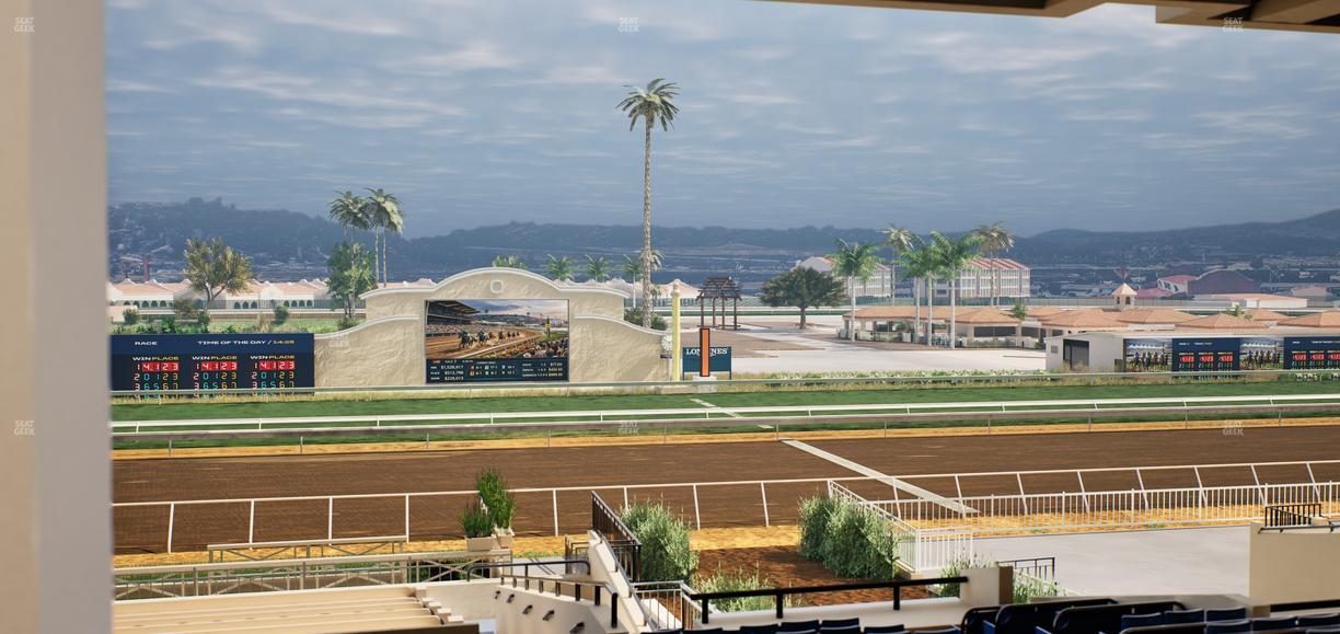 Del Mar Thoroughbred Club - Section Stretch Run Box 9 G Lvl 3 Seat View