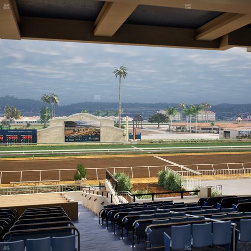 Del Mar Thoroughbred Club - Section Stretch Run Box 9 G Lvl 3 Seat View