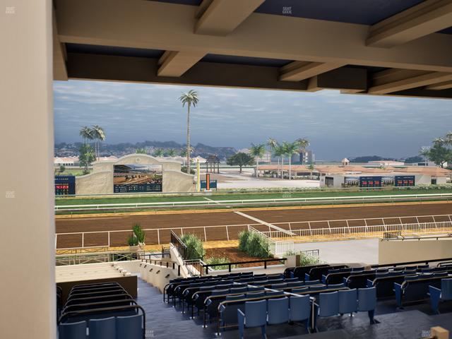 Del Mar Thoroughbred Club - Section Stretch Run Box 9 H Lvl 3 Seat View