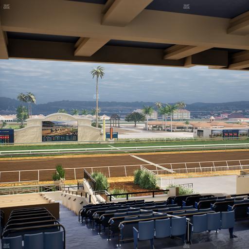 Del Mar Thoroughbred Club - Section Stretch Run Box 9 H Lvl 3 Seat View