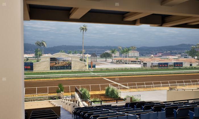 Del Mar Thoroughbred Club - Section Stretch Run Box 9 H Lvl 3 Seat View