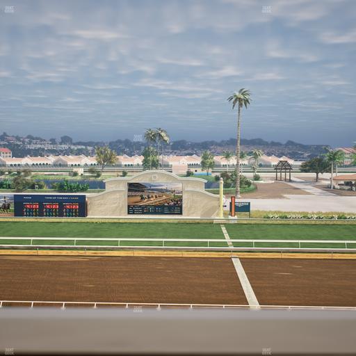 Del Mar Thoroughbred Club - Section Stretch Run Box 9 J Lvl 4 Seat View