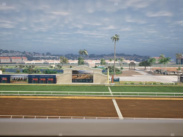 Del Mar Thoroughbred Club - Section Stretch Run Box 9 J Lvl 4 Seat View