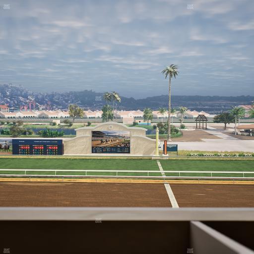 Del Mar Thoroughbred Club - Section Stretch Run Box 9 K Lvl 4 Seat View