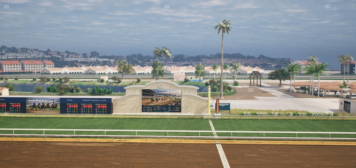 Del Mar Thoroughbred Club - Section Stretch Run Box 9 L Lvl 4 Seat View