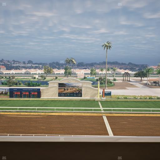 Del Mar Thoroughbred Club - Section Stretch Run Box 9 L Lvl 4 Seat View