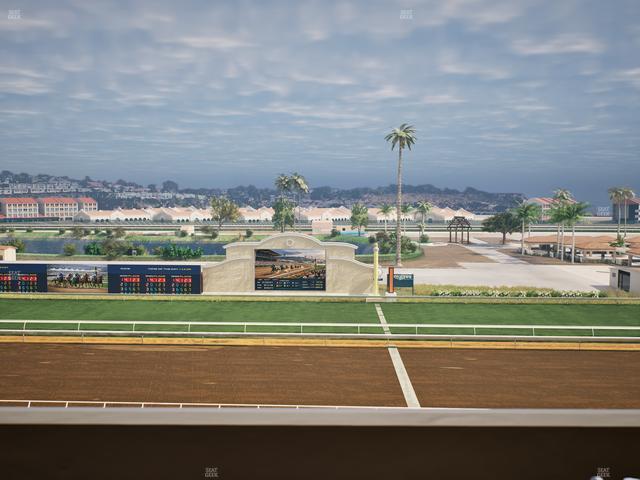Del Mar Thoroughbred Club - Section Stretch Run Box 9 L Lvl 4 Seat View