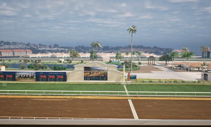 Del Mar Thoroughbred Club - Section Stretch Run Box 9 L Lvl 4 Seat View
