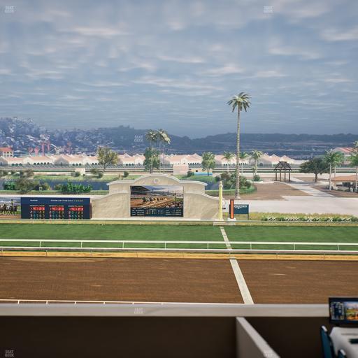 Del Mar Thoroughbred Club - Section Stretch Run Box 9 L Lvl 4 Seat View