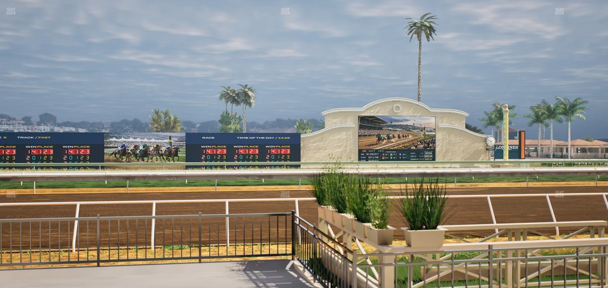 Del Mar Thoroughbred Club - Section Stretch Run Grill E Lvl 1 Tbl 10 Seat View