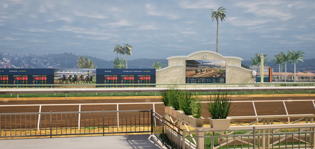 Del Mar Thoroughbred Club - Section Stretch Run Grill E Lvl 1 Tbl 10 Seat View