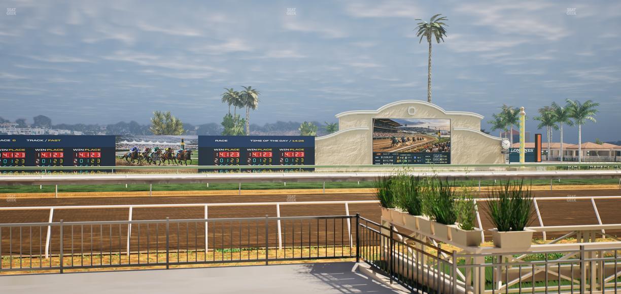 Del Mar Thoroughbred Club - Section Stretch Run Grill E Lvl 1 Tbl 11 Seat View